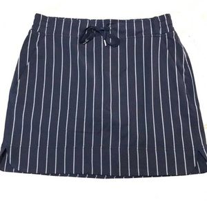 Athleta Stripe Midtown Skort Navy Size 2